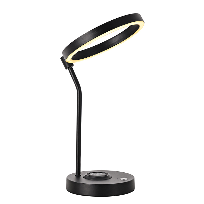 Moderne LED skrivebordslampe med trådløs opladning