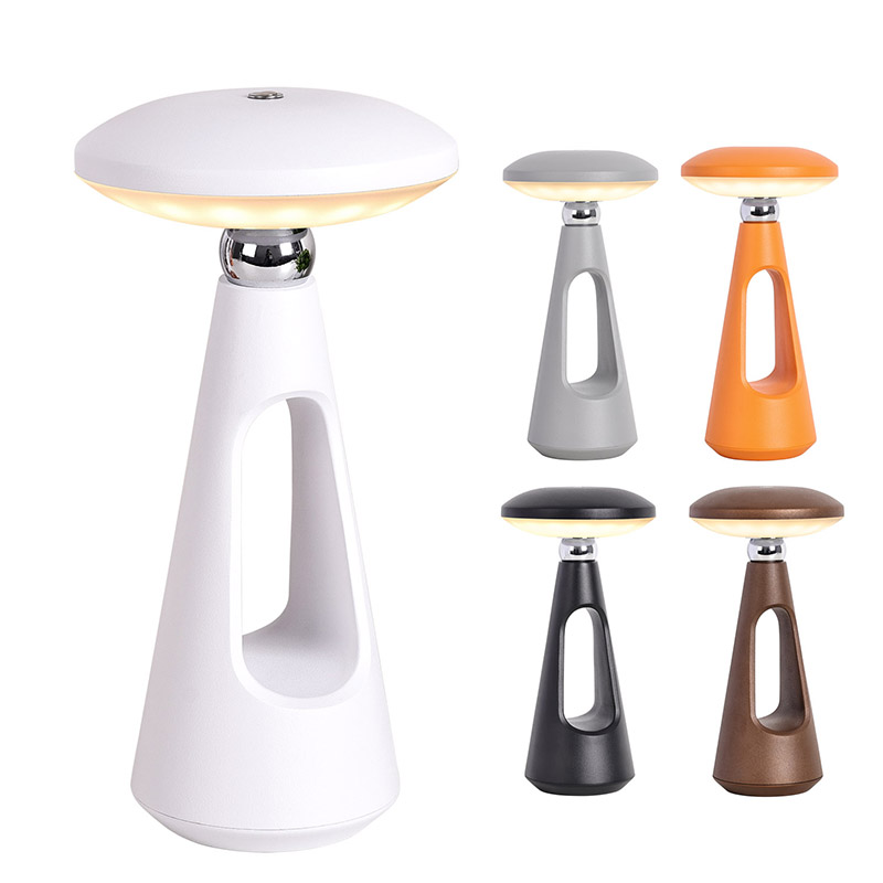 Champignon LED-bordslampe med genopladeligt batteri