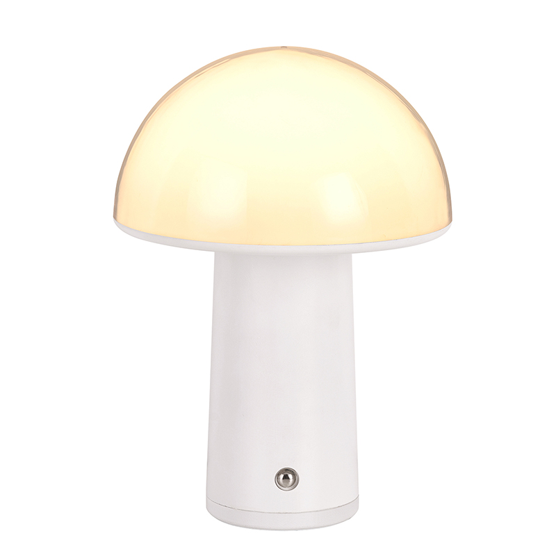 Genopladelig svampebordslampe