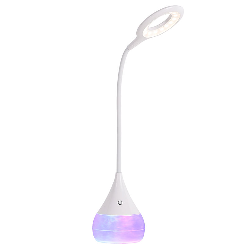 RGB Cloudy Liquid Base LED-bordslampe med justerbar skærm