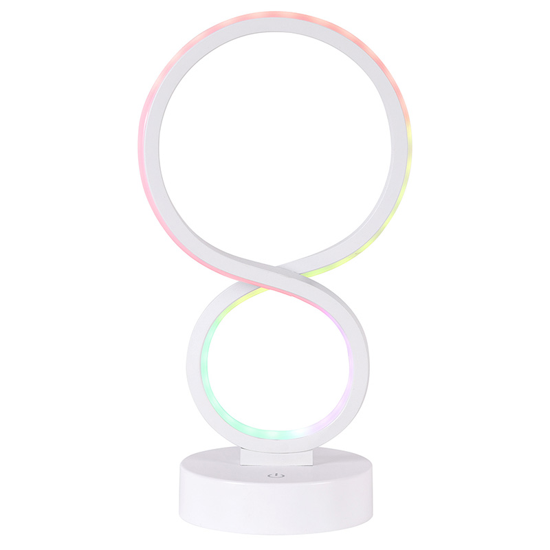 RGB lys led skrivebordslampe med 8 skærme